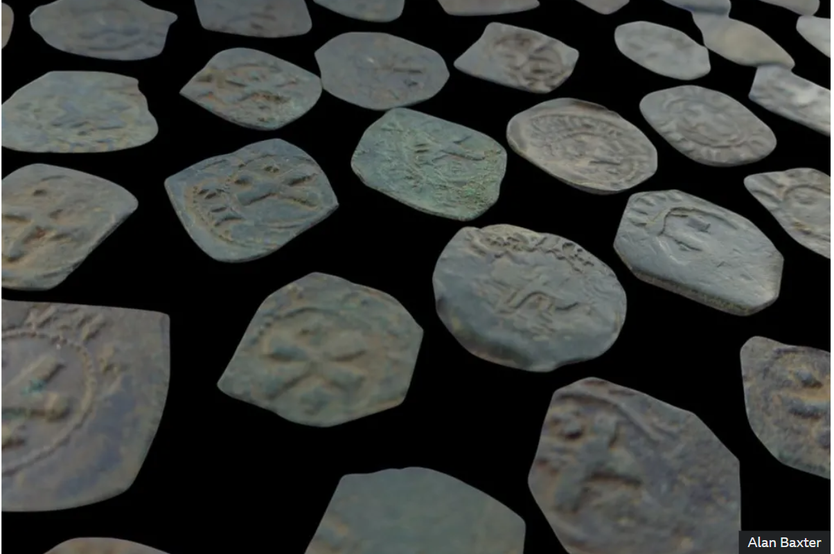 He had been waiting for years to be able to search in the designated field. Then he discovered a hoard of medieval coins...